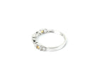 Citrine Lady's Stone & Diamond Ring 5 Diamonds .10 Carat T.W. 10K White Gold