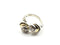 Silver 14kt Diamond Ring 10 Diamonds .10 Carat T.W. 925 Silver 6.42g