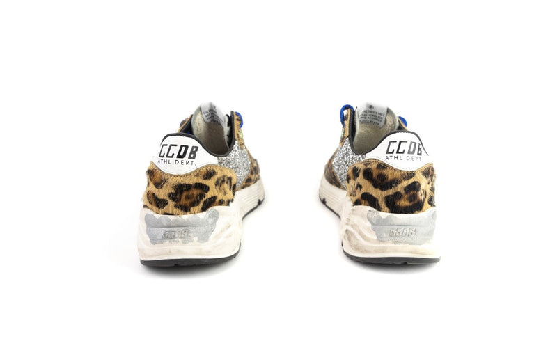 GOLDEN GOOSE RUNNING SOLE GLITTER SNEAKERS