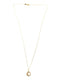 Diamond Full Moon Necklace 15 Diamonds .15 Carat T.W. 14K Yellow Gold 1.9g