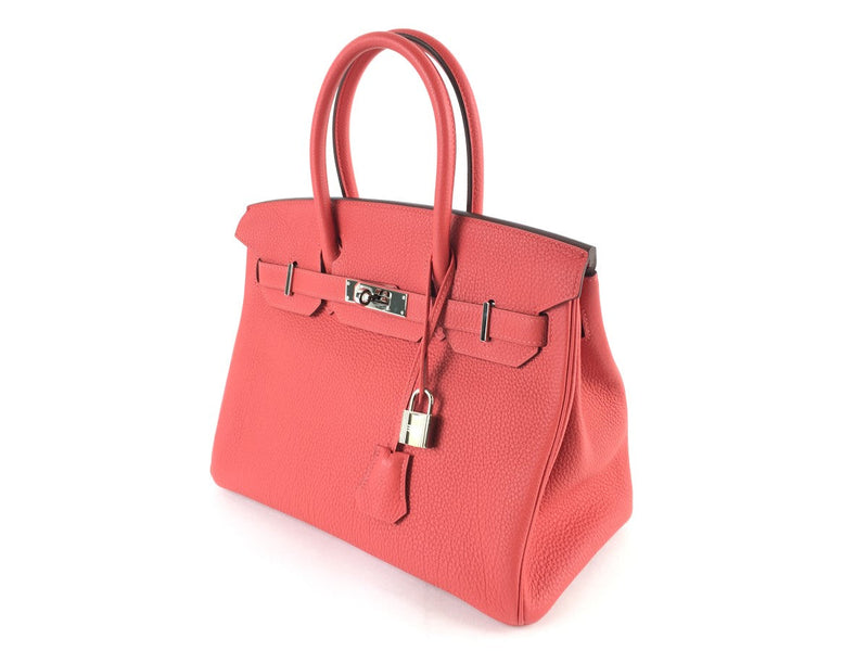 HERMÈS TOGO BIRKIN 30 HANDBAG ROSE TYRIEN