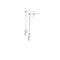 White Gold Diamond Drop Earrings 25 Diamonds .25 Carat T.W. 10K White Gold 3.29g