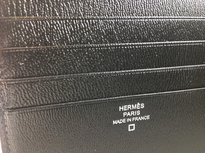 HERMÈS MATTE MISSISSIPPIENSIS ALLIGATOR MC2 COPERNIC WALLET BLACK