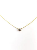 .48 CT. 18K Yellow Gold 0.1G  Solitare Pendant