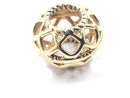 Pandora Gold Open Lattice Charm 14K Yellow Gold 1.64g