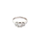 Lady's Diamond Engagement Ring 3 Diamonds 1.00 Carat T.W. 563 White Gold 2.65g