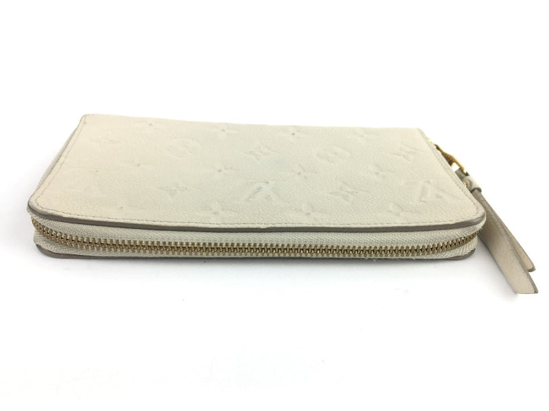 LOUIS VUITTON MONOGRAM EMPREINTE ZIPPY WALLET CREME