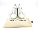 LOUIS VUITTON CALFSKIN LUXEMBOURG SNEAKERS WHITE WHITE SIZE 8.5