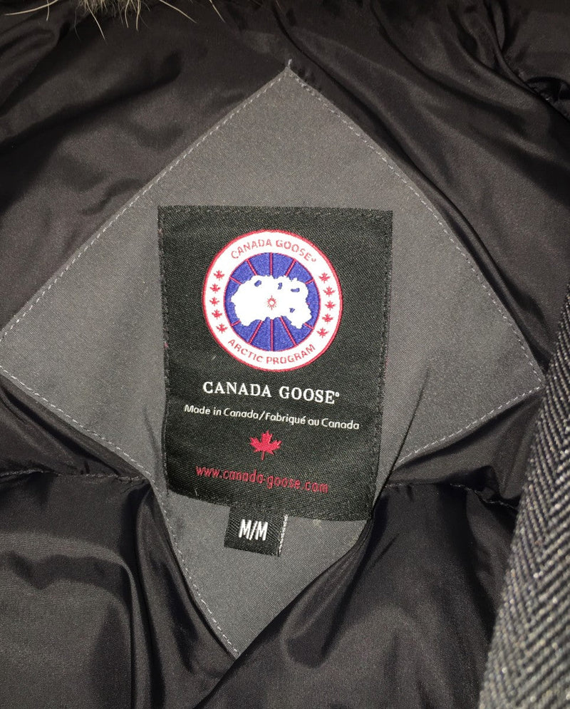 CANADA GOOSE MEN'S MACMILLAN BLACK LABEL JACKET GREY CAMO SIZE SMALL