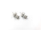 Diamond Earrings 2 Diamonds .40 Carat T.W. 14K White Gold 2g