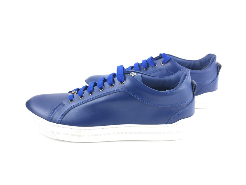 VERSACE VITELLO SNEAKERS BLUE SIZE 44 (US 11)