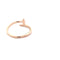 Lady's Diamond Nail Design Ring 4 Diamonds .04 Carat T.W. 14K Rose Gold 2.14g