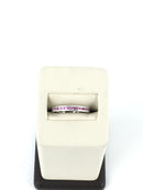 Pink Sapphire Lady's Stone Ring 10K White Gold 1.41g