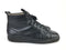 CHRISTIAN LOUBOUTIN MEN'S LOUIS LEATHER HIGH-TOP SNEAKERS BLACK SIZE 12