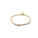 PANDORA GOLD PLATED S925 CZ PADLOCK BRACELET 18.98G GEP-Y/G, 17-ROUND CZ'S 0.28C