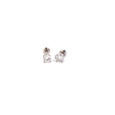 LAB GROWN DIAMOND STUD EARRINGS 1.82G 562-W/G, 2-ROUND BRILLIANT CUT DIAMOND 2.0