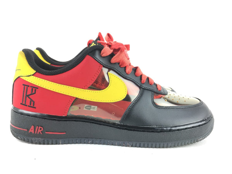 NIKE AIR FORCE 1 LOW KYRIE IRVING BLACK RED SIZE 9