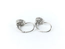 Gold-Diamond Earrings 76 Diamonds .76 Carat T.W. 14K White Gold 2.85g