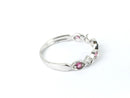 Pink Tourmaline Lady's Stone & Diamond Ring 3 Diamonds .06 Carat T.W.