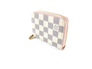 LOUIS VUITTON DAMIER AZUR ZIPPY COIN PURSE PADLOCK