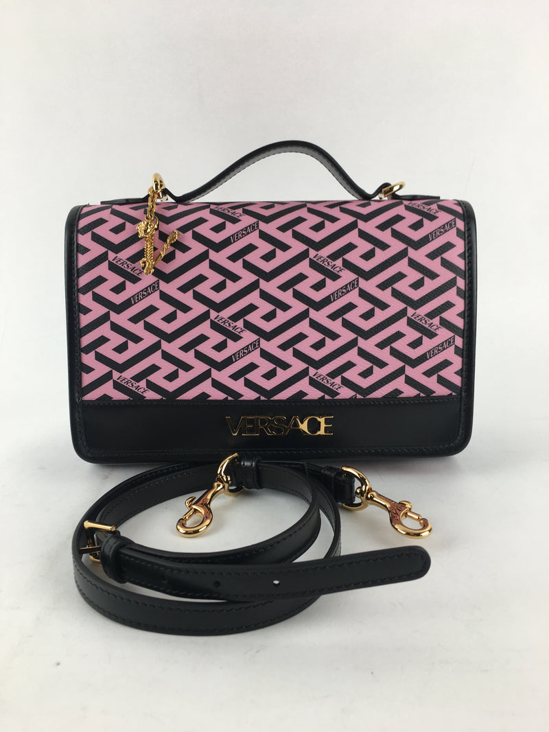 VERSACE LA GRECA SIGNATURE SHOULDER BAG (WZX)