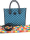 GUCCI 659983 GG BLUE CANVAS TOTE (RZX)