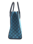 GUCCI 659983 GG BLUE CANVAS TOTE (RZX)