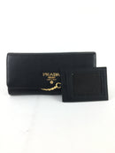 PRADA VITELLO LARGE GRAIN FLAP WALLET (LZX)