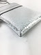 SALVATORE FERRAGAMO METALLIC SILVER ARGENTO MESSENGER (WZX)