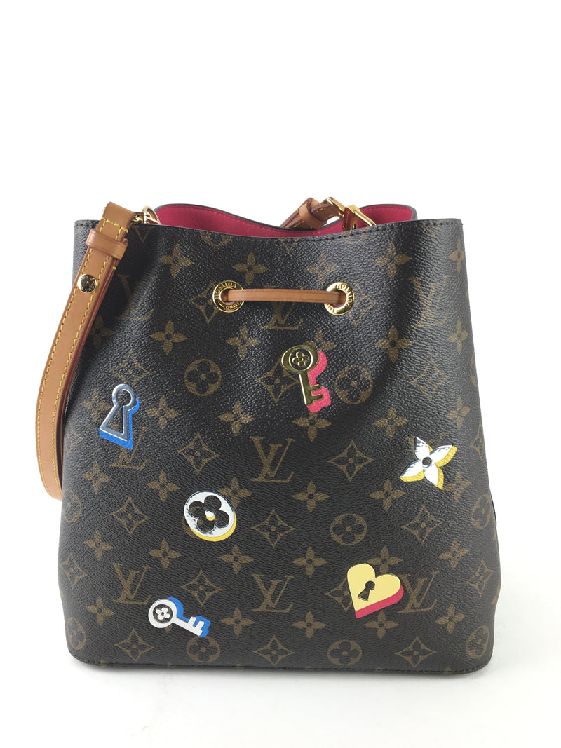 Louis Vuitton NeoNoe MM Love Lock Monogram Tote Limited Edition (LRCR) 8318