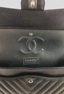 Chanel Chevron Caviar Leather Double Flap Bag (WEZX) 8621