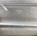 Chanel Aged Calfskin Quilted Woc Metallic Silver (L5ZX) 2837