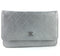 Chanel Aged Calfskin Quilted Woc Metallic Silver (L5ZX) 2837