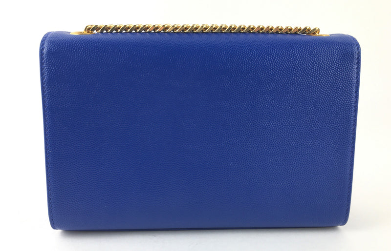 Yves Saint Laurent YSL Medium Kate Blue Leather Purse (RZX) 4696