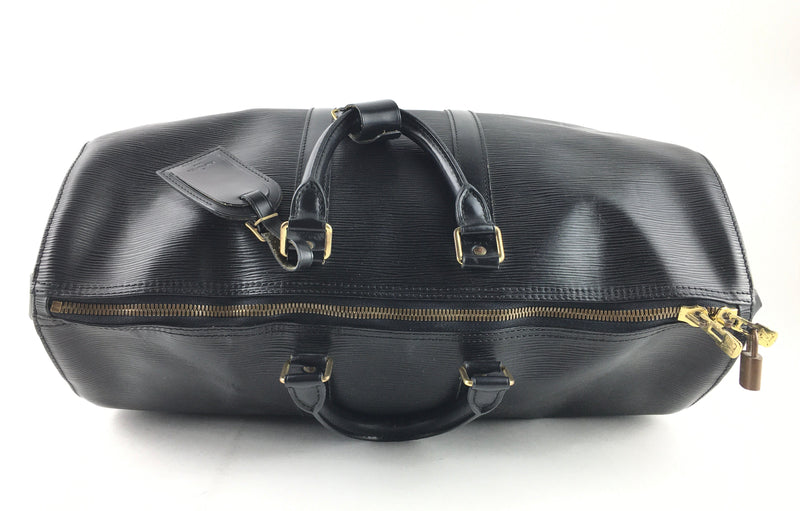 LOUIS VUITTON VINTAGE EPI KEEPALL 45 BLACK