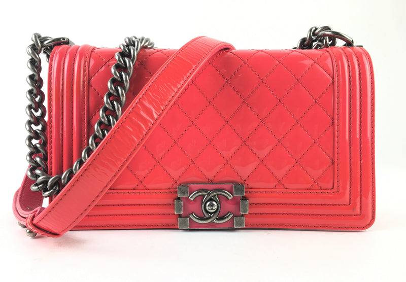 Chanel Caviar Quilted Medium Boy Bag In Hot Pink (ORZX) 11776