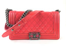 Chanel Caviar Quilted Medium Boy Bag In Hot Pink (ORZX) 11776