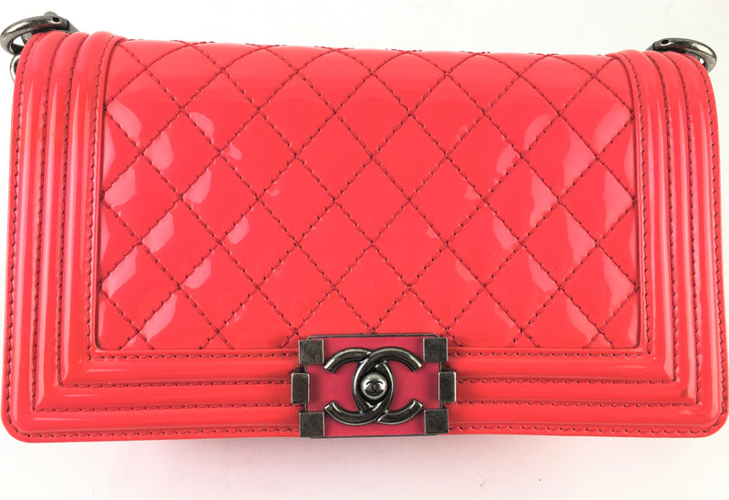 Chanel Caviar Quilted Medium Boy Bag In Hot Pink (ORZX) 11776