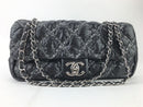 Chanel Nylon Medium Flap In Black With Stitch (LRZX) 11779