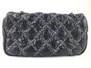 Chanel Nylon Medium Flap In Black With Stitch (LRZX) 11779