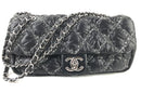 Chanel Nylon Medium Flap In Black With Stitch (LRZX) 11779