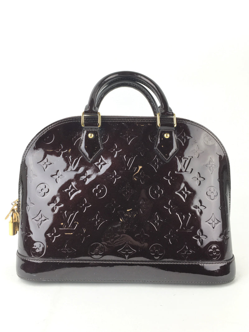 Louis Vuitton Vernis Monogram Alma PM Amarante Handbag (RRZ) 5617