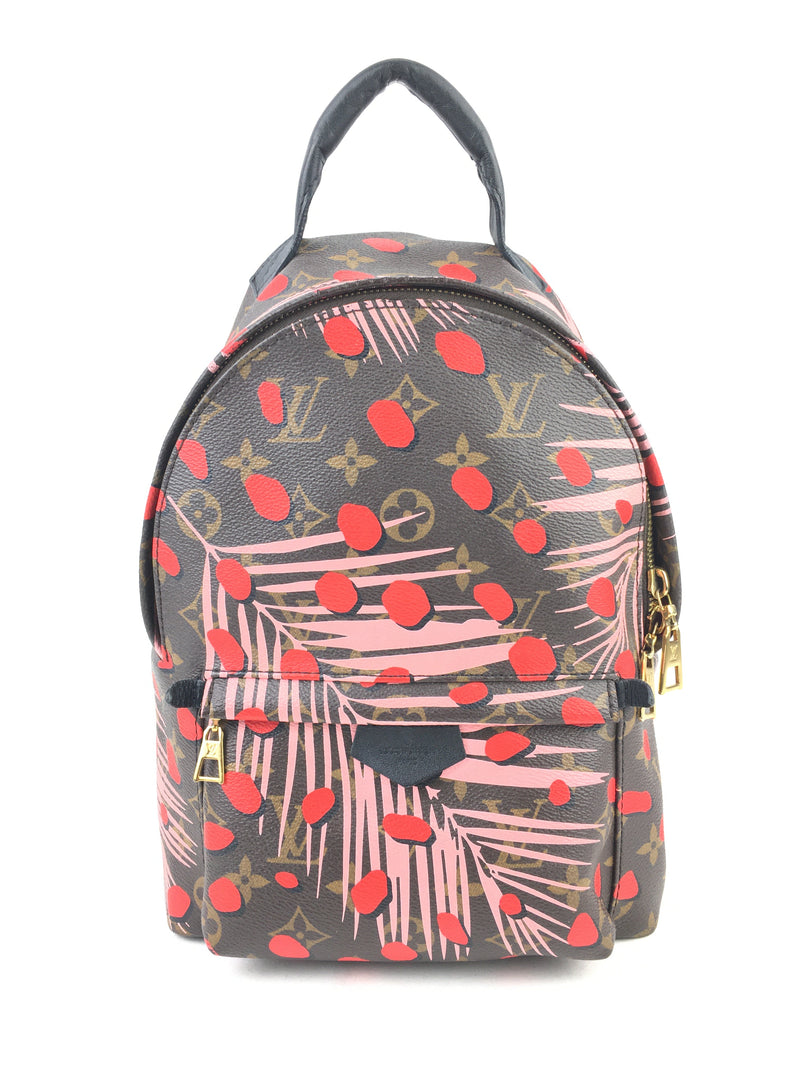 Louis Vuitton Limited Edition Monogram Canvas Jungle Dots Palm Springs Backpack PM (LEZX) 1255