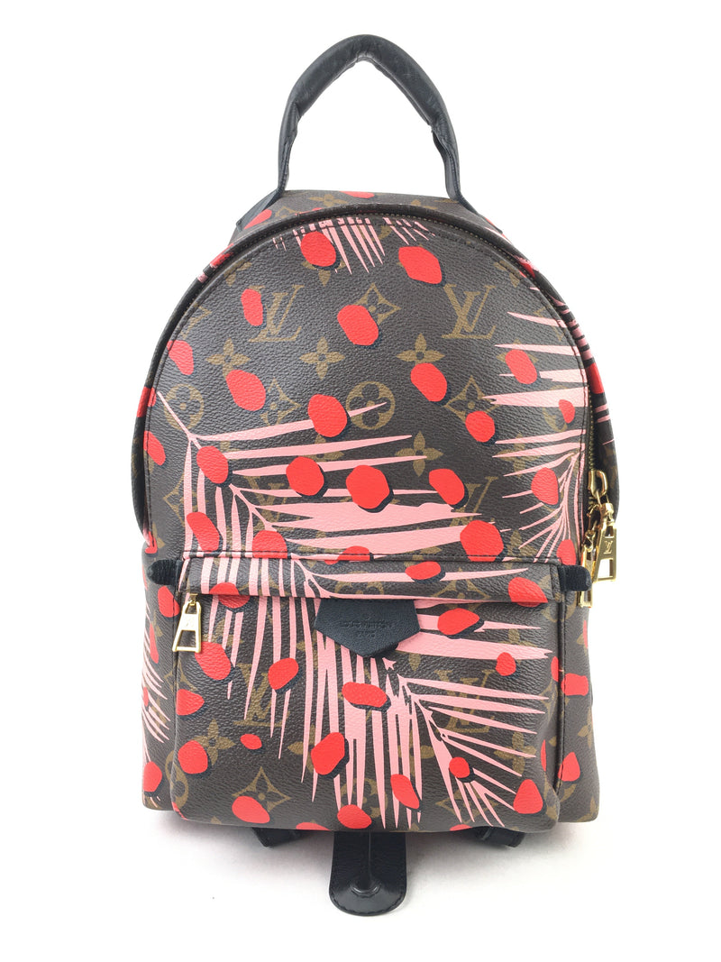 Louis Vuitton Limited Edition Monogram Canvas Jungle Dots Palm Springs Backpack PM (LEZX) 1255