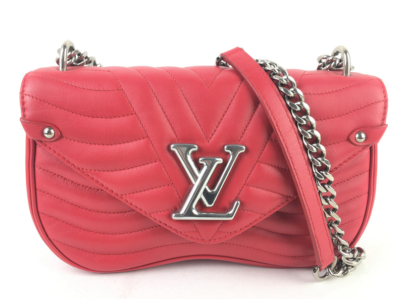 Louis Vuitton New Wave Chain Red Calfkin MM (LRCR) 8427