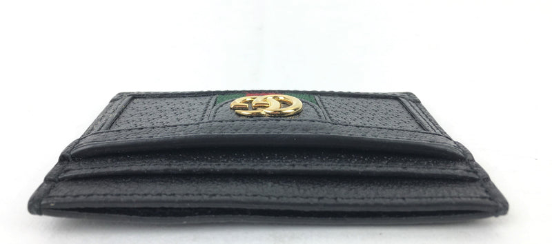 Gucci Ophidia Black Leather Card Holder (LZX) 3818