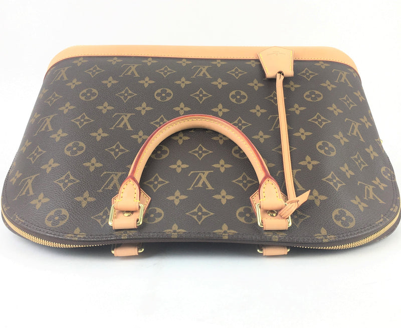 Louis Vuitton Alma GM Monogram Brown Canvas Satchel (LZXX) 5448