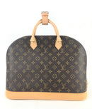 Louis Vuitton Alma GM Monogram Brown Canvas Satchel (LZXX) 5448