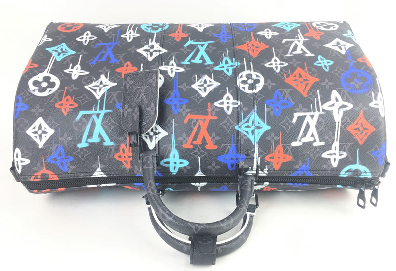 Louis Vuitton Graffiti Keepall Bandouliere 50 (OEZX) 9239