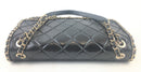 Chanel Quilted Lambskin Running Chain Flap Shoulder Black Bag (ORZX) 6271